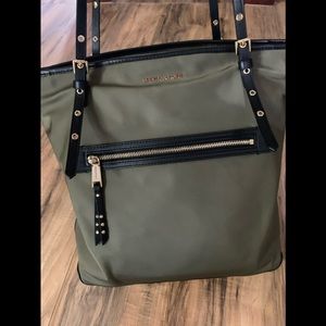 Michael Kors olive Leila tote shoulder bag EUC
